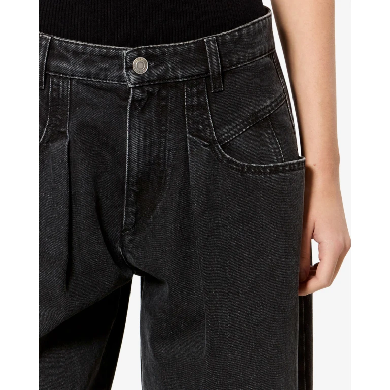 Pantalon Lisha - Femme - Noir Délavé - Taille34 - Isabel Marant