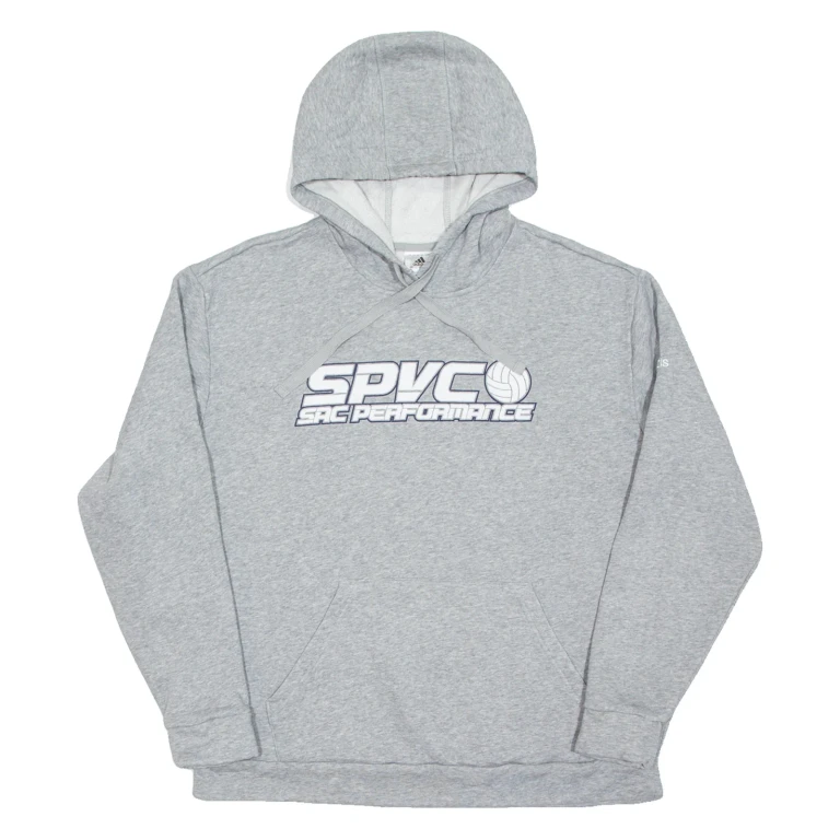 ADIDAS Sac Performance Womens Grey Hoodie USA XL