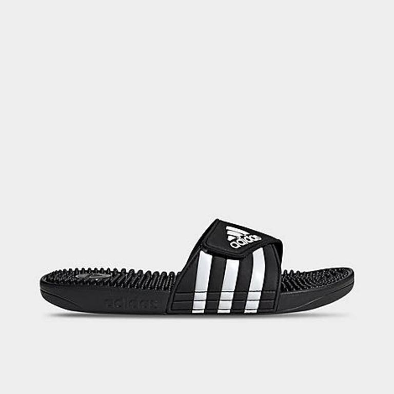 Men's Adissage Slide Sandals in Black/White Size: 7.0