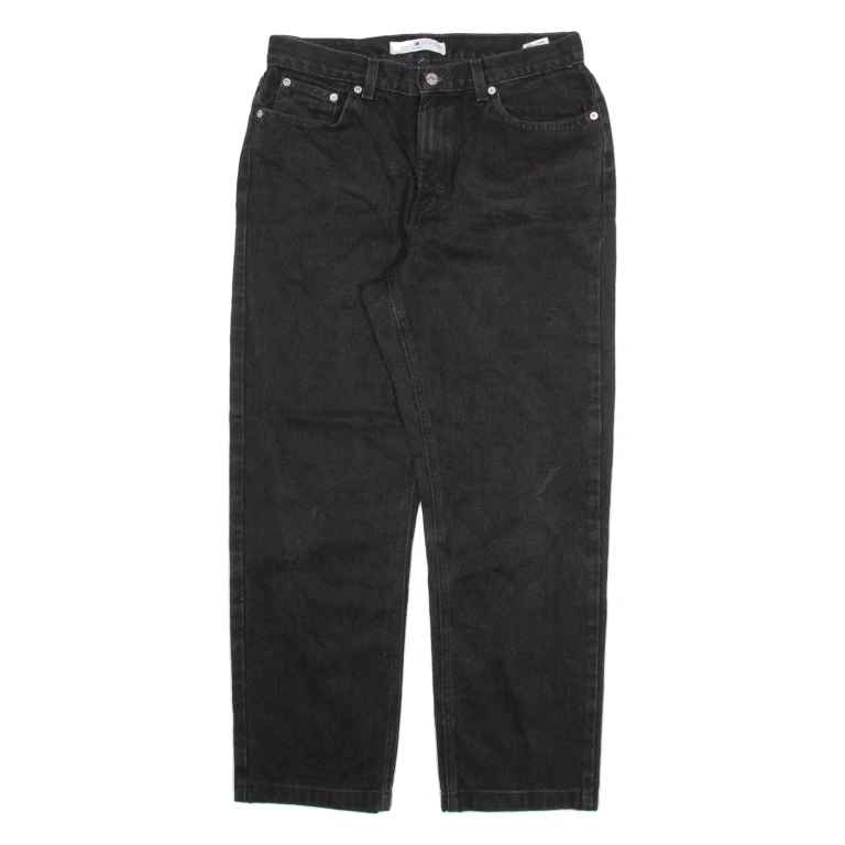 TOMMY HILFIGER Womens Jeans Black Regular Straight W30 L28