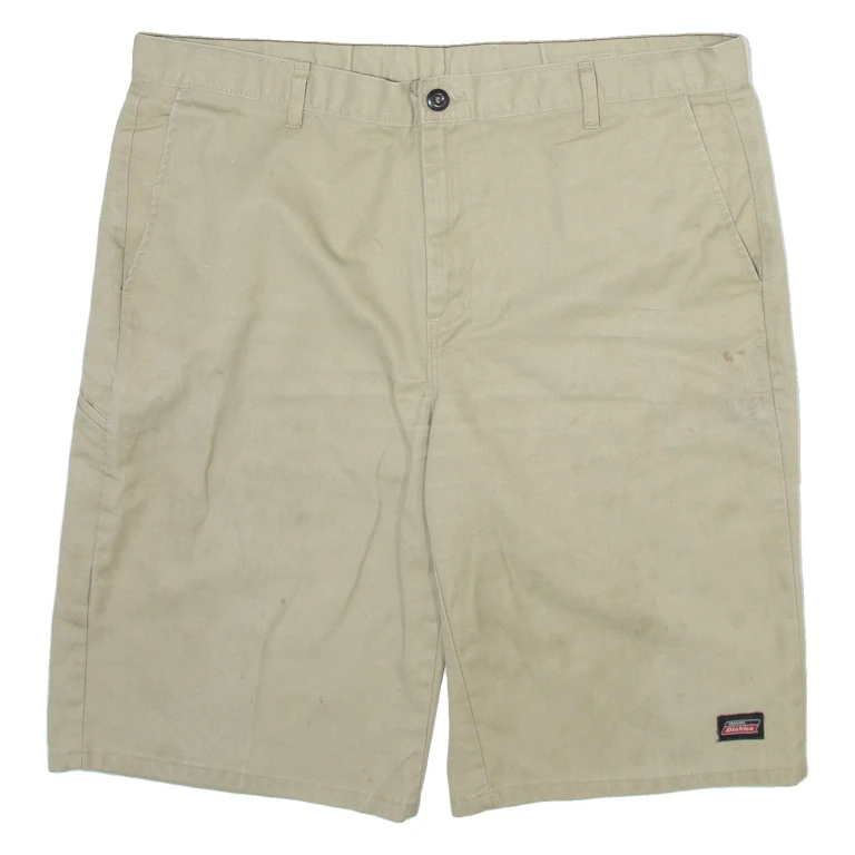 DICKIES Mens Workwear Shorts Beige Relaxed XL W40