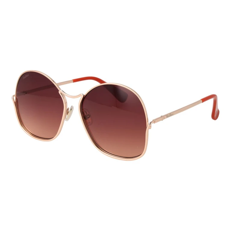 Max Mara Rose Gold Metal Sunglasses - Women