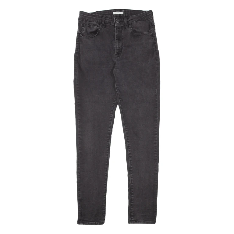 LEVI'S 721 High Rise Womens Jeans Black Slim Skinny W27 L32