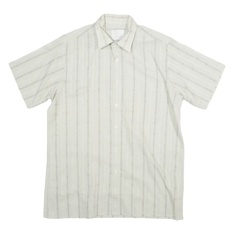 TONY D Mens Shirt Grey Gingham M