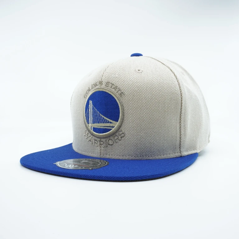 Men's NBA Golden State Warriors Off White Cream Oxford Fitted Fitted Caps