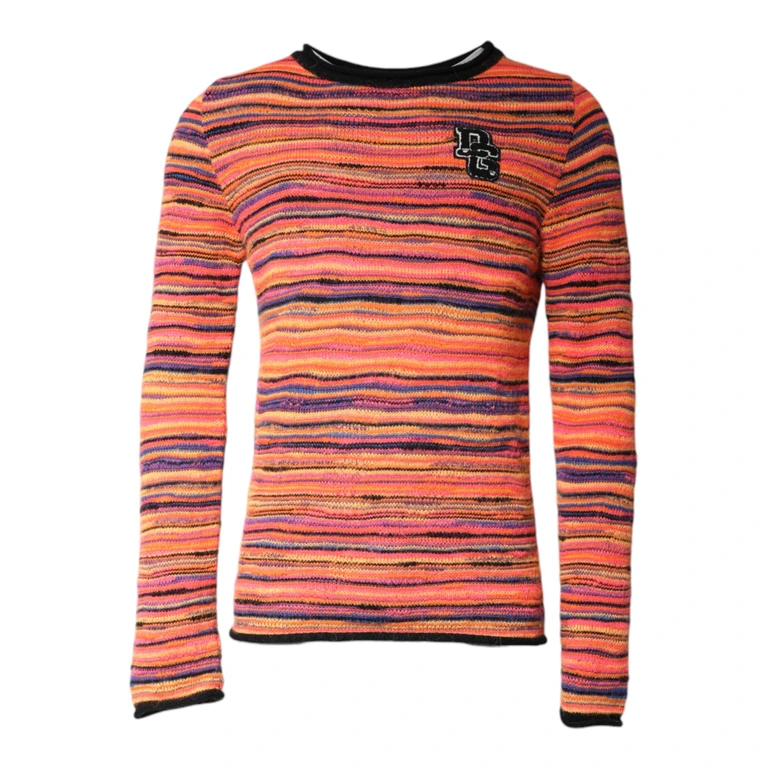 Dolce & Gabbana Multicolor Wool Dglogo Knit Pullover Sweater Clothing - Men