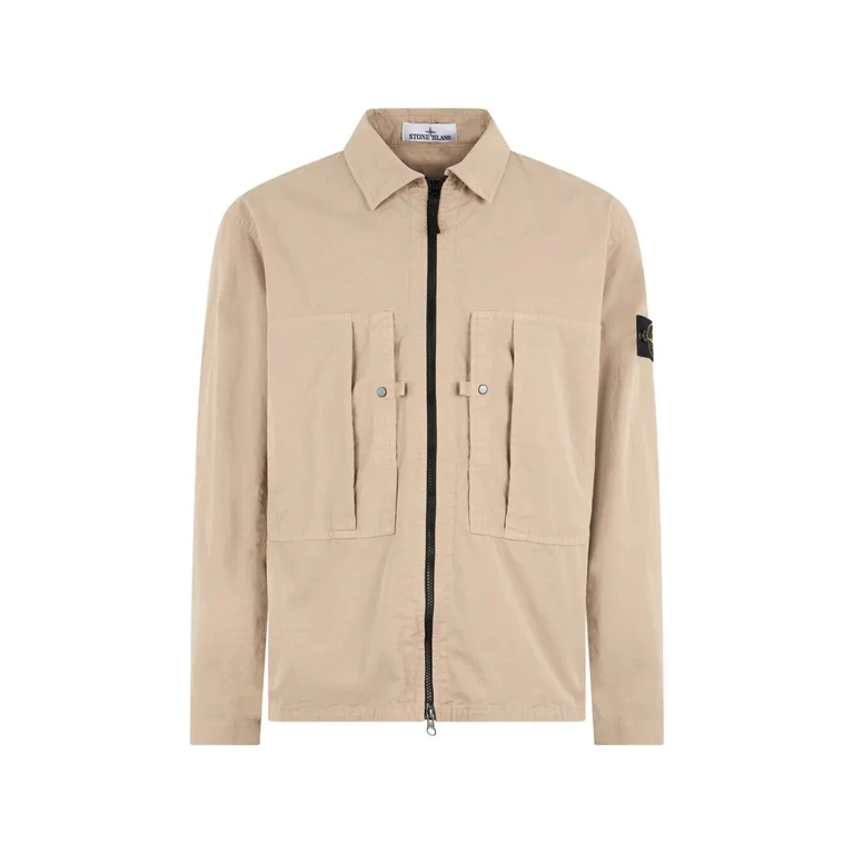Stone Island Organic Cotton Ripstop Overshirt