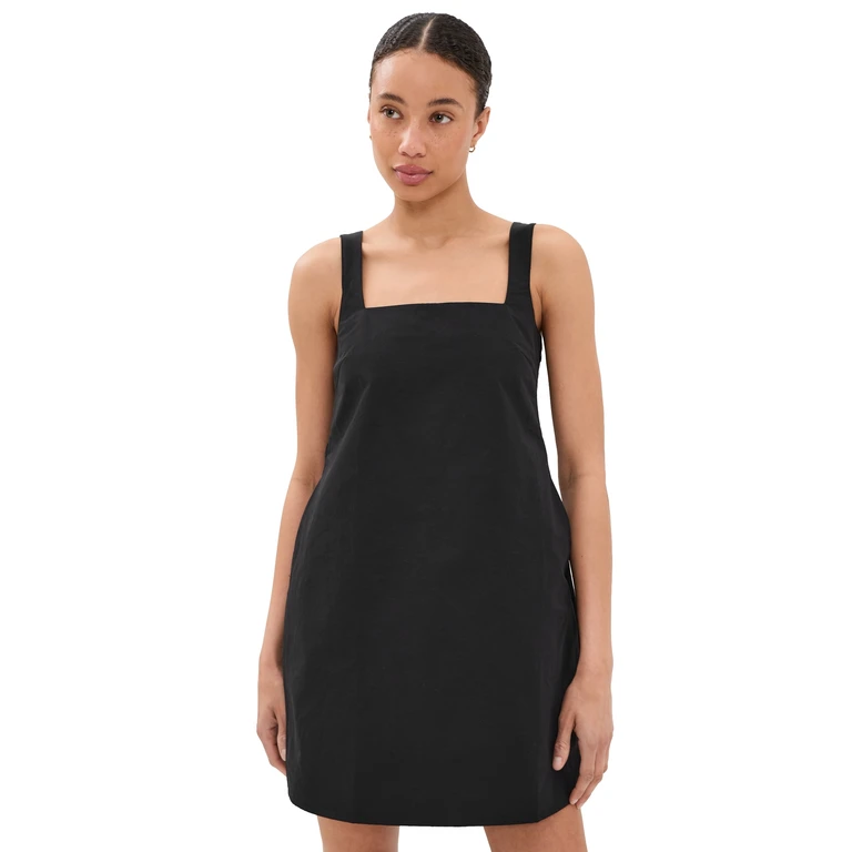 ALIGNE Darcy Square Neck Mini Dress Black 0