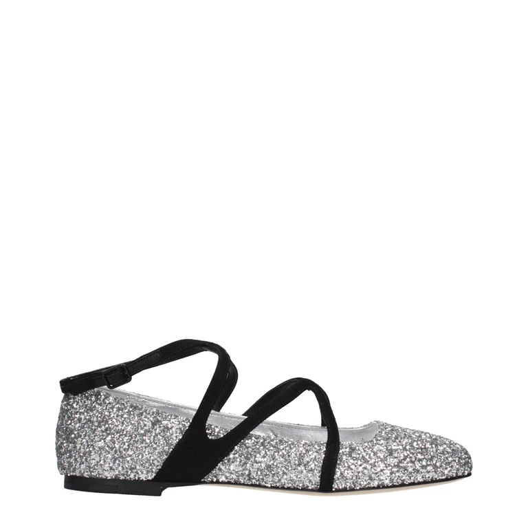Jimmy Choo Gray Plastic Ballet Flats - Women
