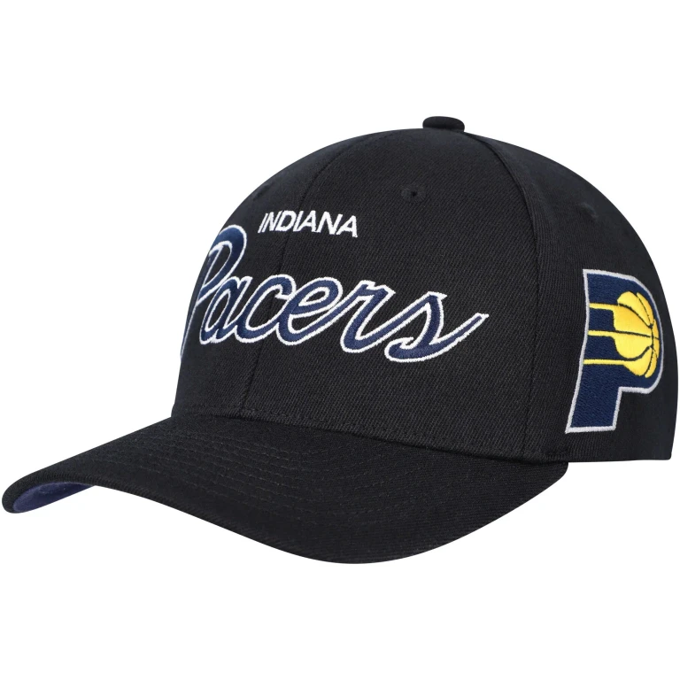 Men's NBA Team Script 2.0 Stretch Snapback Pacers Snapback Caps