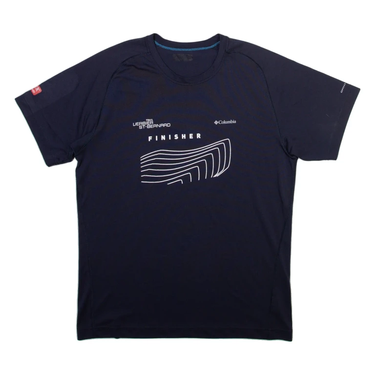 COLUMBIA Mens T-Shirt Black L