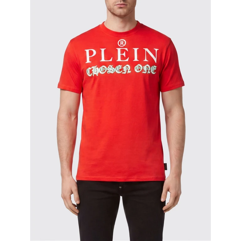 Cotton Crew-Neck T-Shirt with Logo Lettering Print (FABCMTK5692PJY002N13)