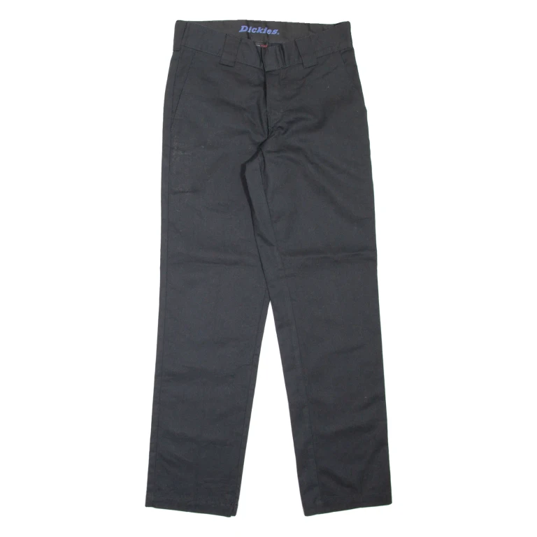 DICKIES Workwear Womens Trousers Black Slim Tapered W28 L30