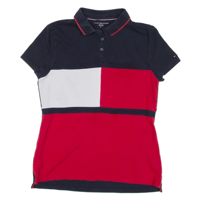 TOMMY HILFIGER Womens Polo Shirt Blue M