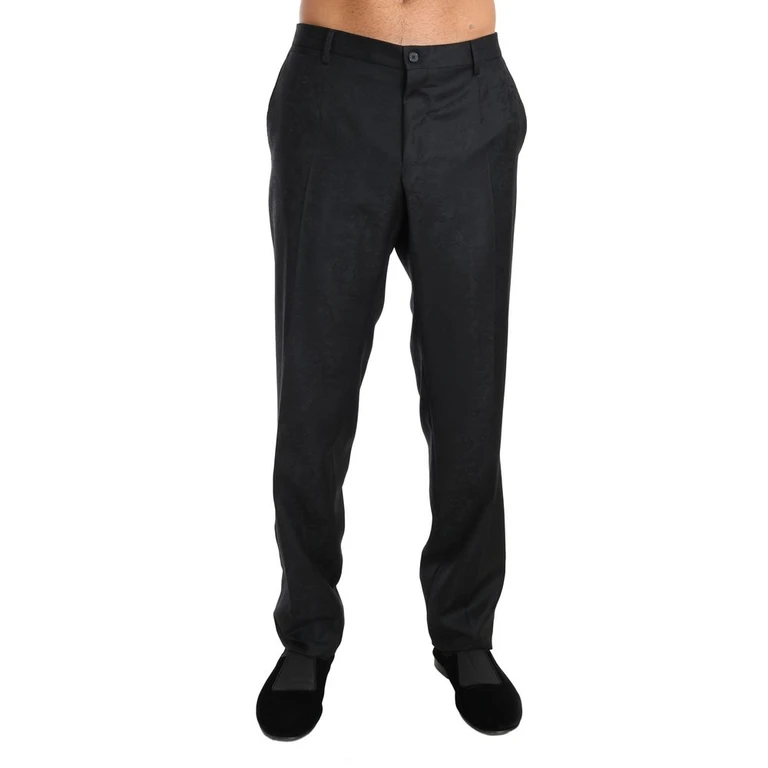 Dolce & Gabbana Gray Cotton Dress Pants - Men