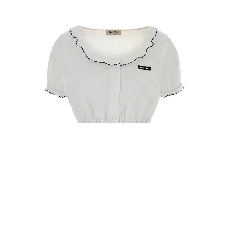 Miu Miu Biancoblu Exterior: Cotton Maglieria