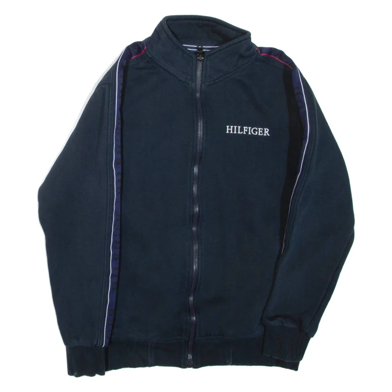 TOMMY HILFIGER Womens Track Jacket Blue L