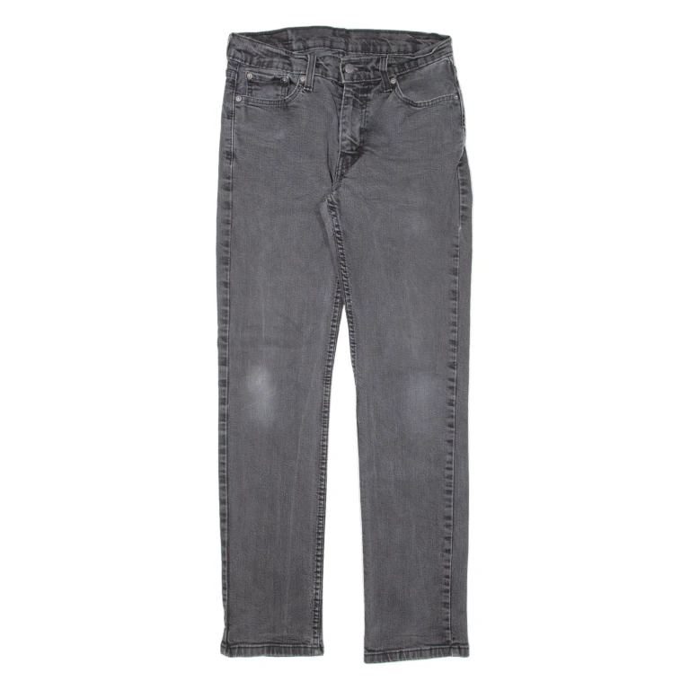 LEVI'S 514 Jeans Mens Black Slim Straight W30 L29