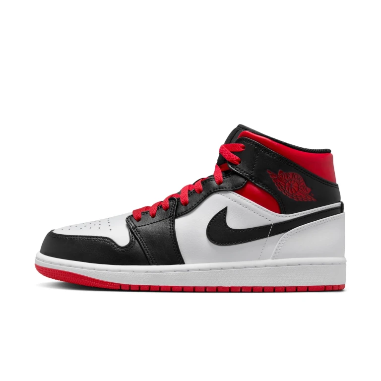 Men's Retro 1 Mid 'Gym Red Black Toe' Sneakers