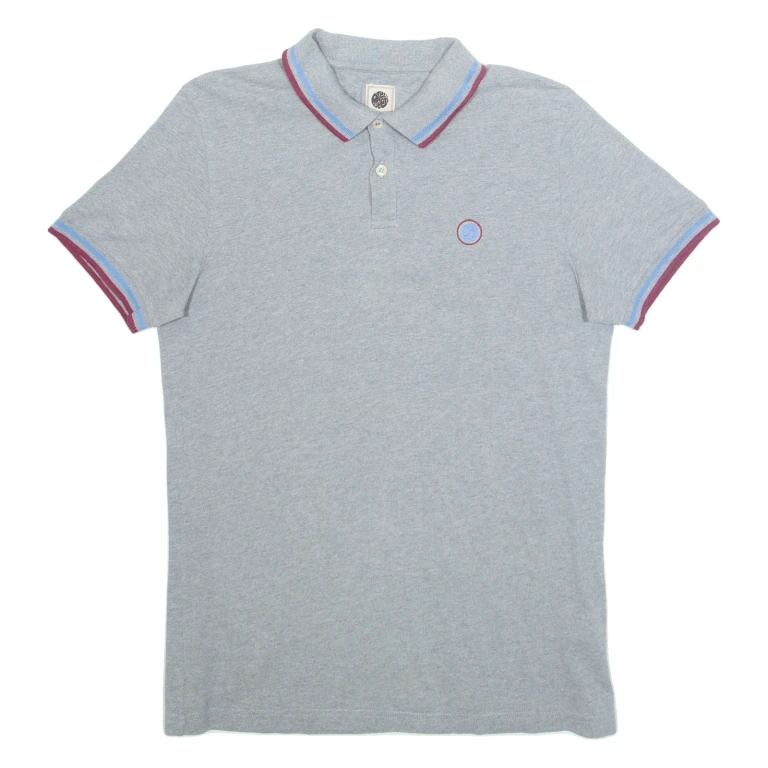 PRETTY GREEN Mens Polo Shirt Grey S
