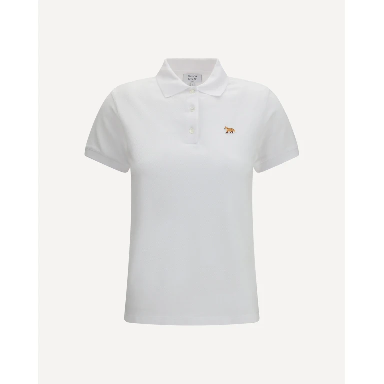 MAISON KITSUNÉ Fox embroidered Polo Shirt Female S