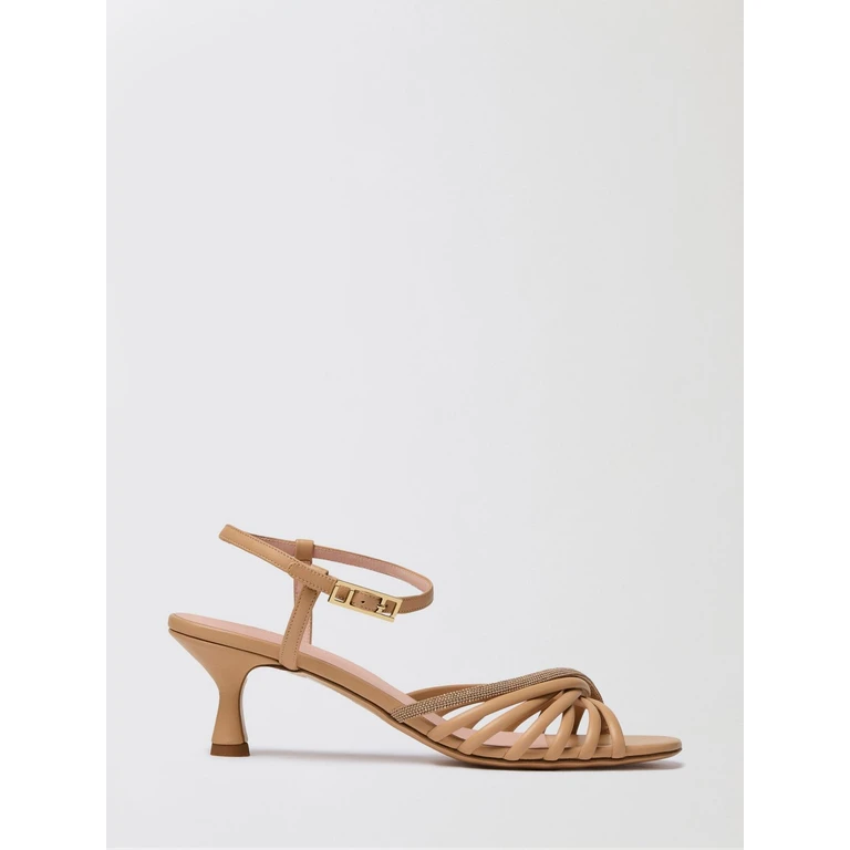 Heeled Sandal Woman color Beige (ASD276A869M0120157)