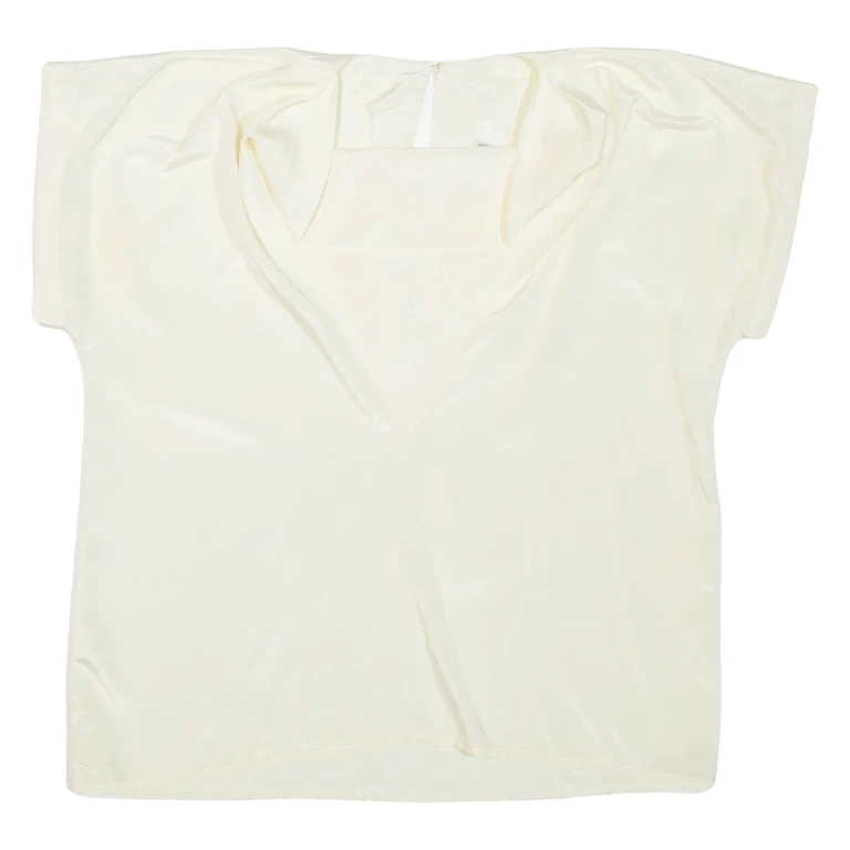 JULIETTA Womens Blouse Yellow High Neck M