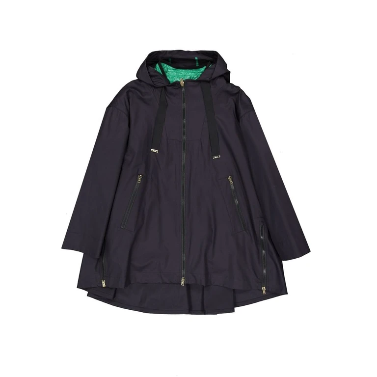 Blue Cotton Shell Jacket Clothing - Women
