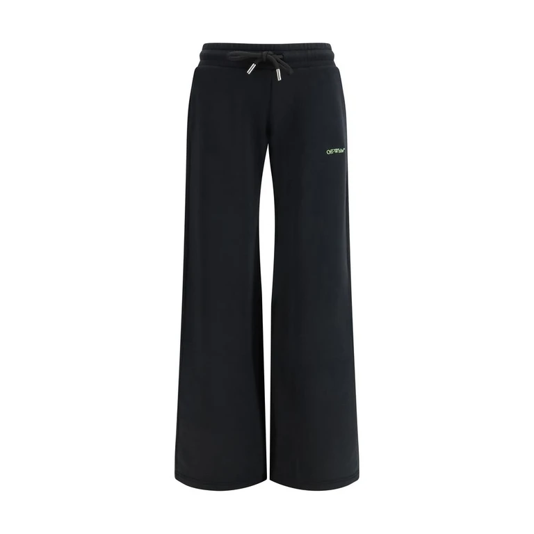 Off-White Black Cotton Casual Pants - Women