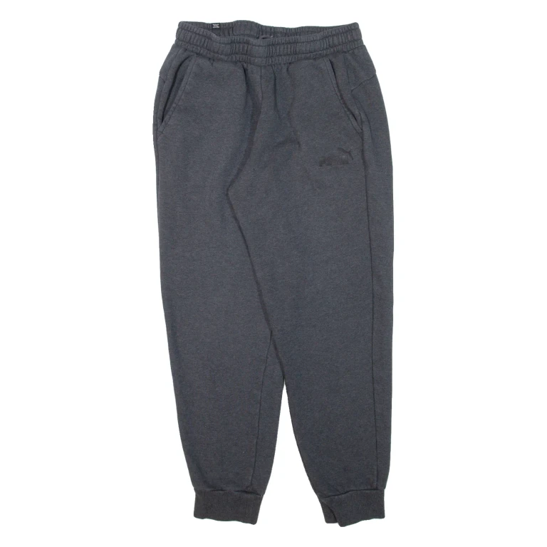 PUMA Womens Joggers Grey Tapered L W26 L27