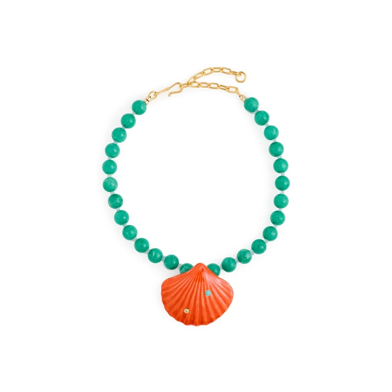 Lizzie Fortunato Corfu Shell Necklace Multi One Size