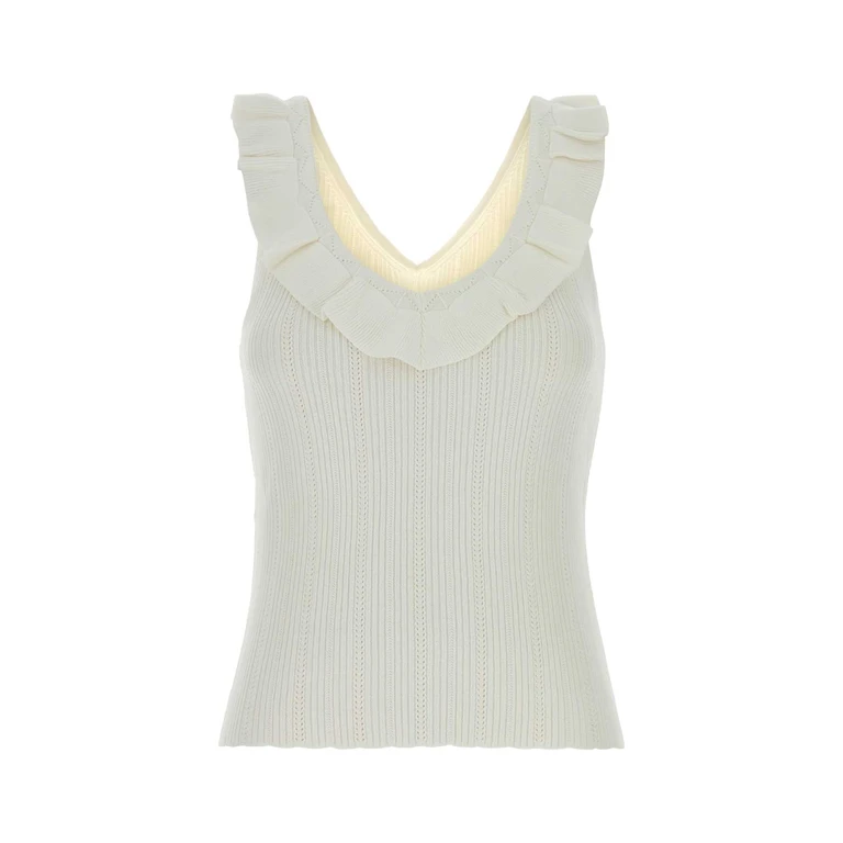 Blumarine Bianco Exterior: Viscose Nylon Maglie