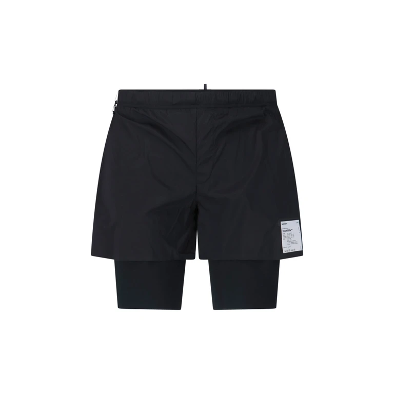Trousers Black Poliammide - Men