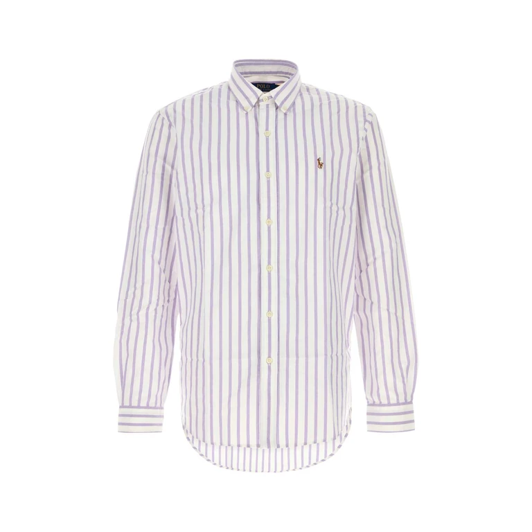 Polo Ralph Lauren Embroidered Oxford Shirt 5149ethistlewhite Exterior: Cotton Camicie - Men