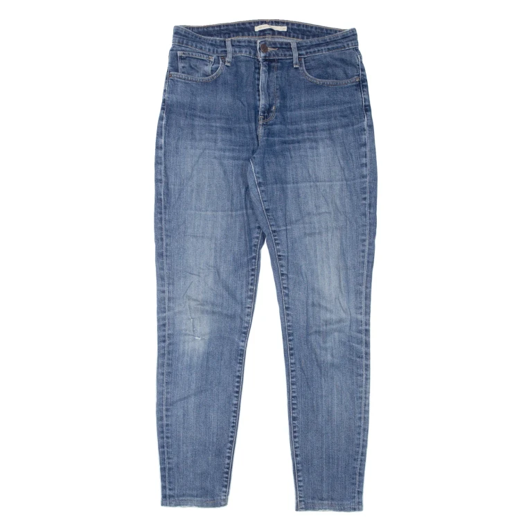 LEVI'S 721 High Rise Womens Jeans Blue Slim Skinny Stone Wash W27 L29