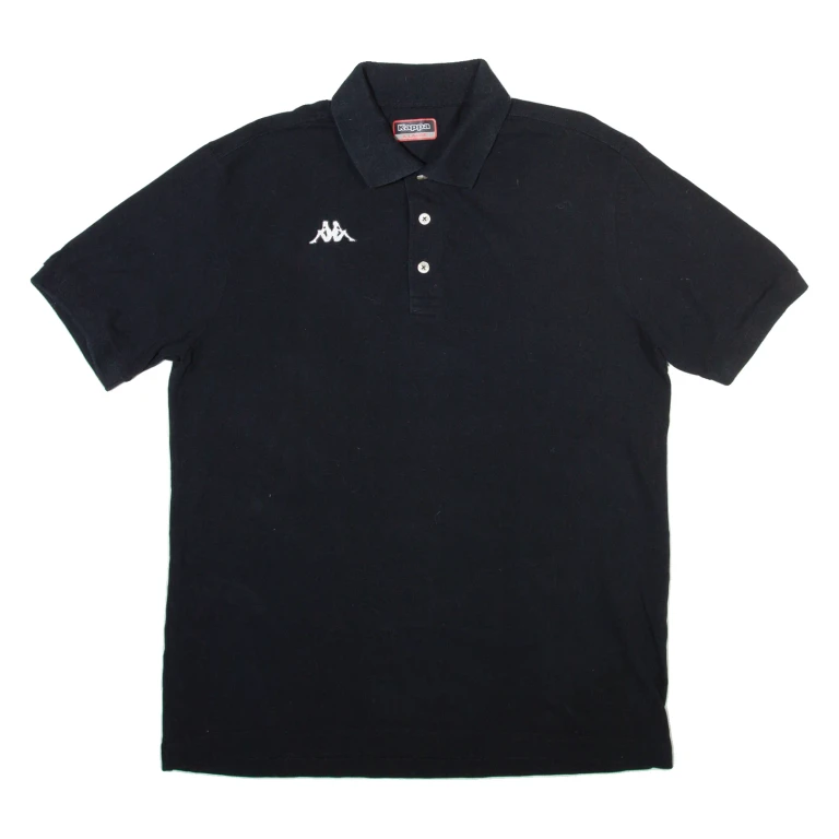 KAPPA Mens Polo Shirt Black XL