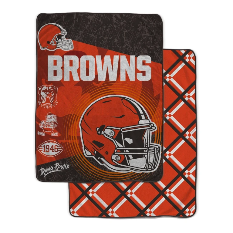 NFL Team Helmet Fleece Blanket 60x80