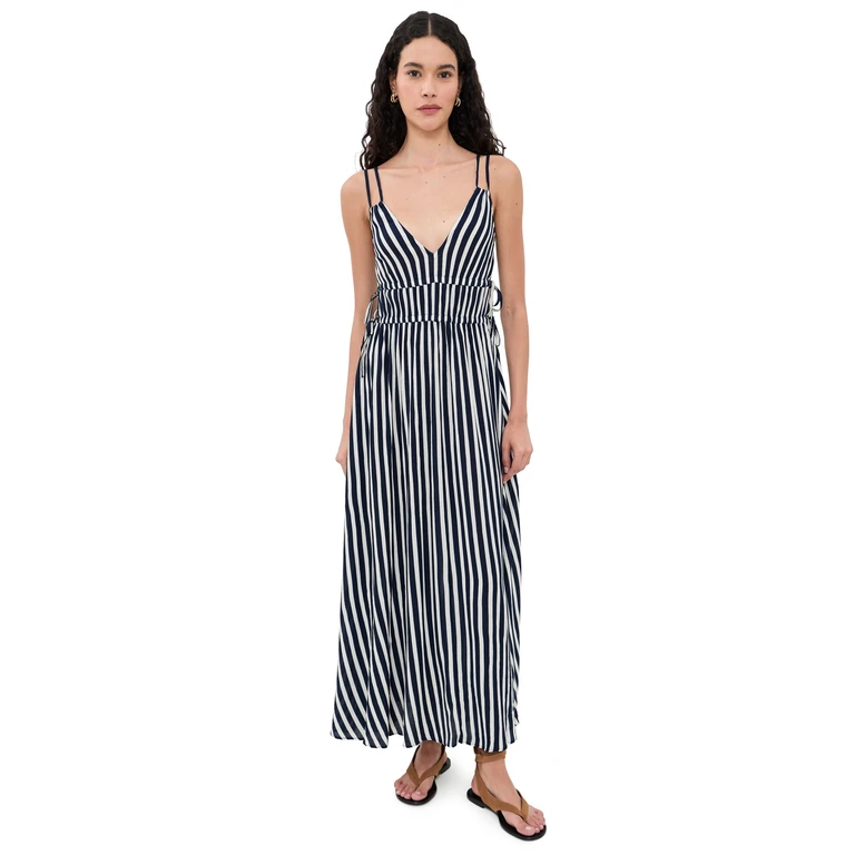 Faherty Sunbeam Dress Spellbound Coastal Stripe XL