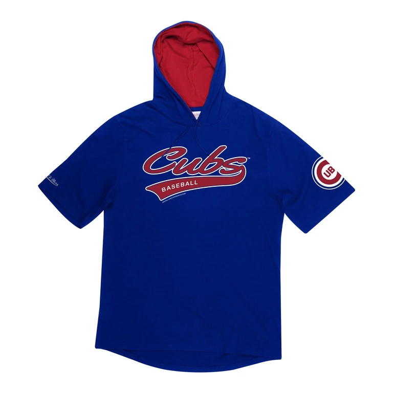 Men's MLB Short Sleeve Hoody Chicago Cubs Hoodies