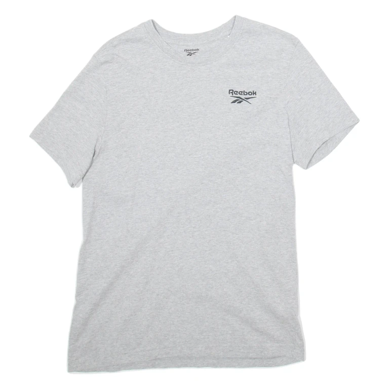 REEBOK Mens T-Shirt Grey S