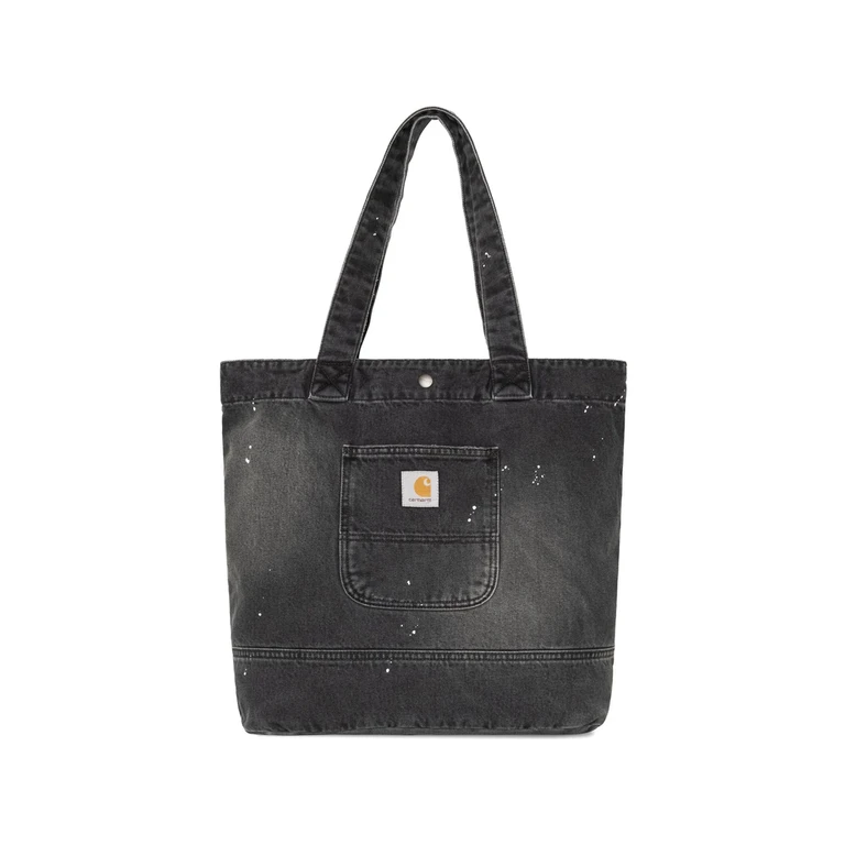Logo-label Denim Tote Bag