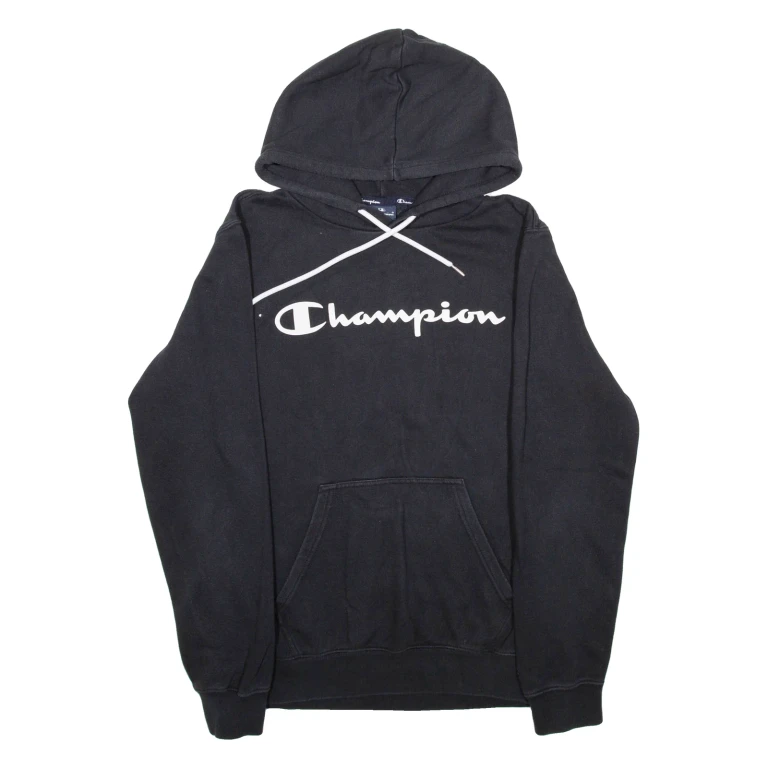 CHAMPION Mens Black Hoodie M (NN2-101024-4886)