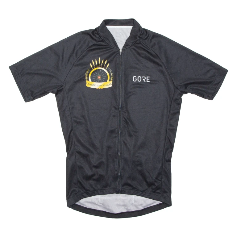Cycling Mens Jersey Black 1/2 Zip M