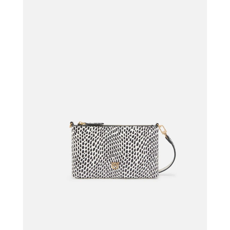 Pinko - Sac de soirée à bandoulière en cuir à pois