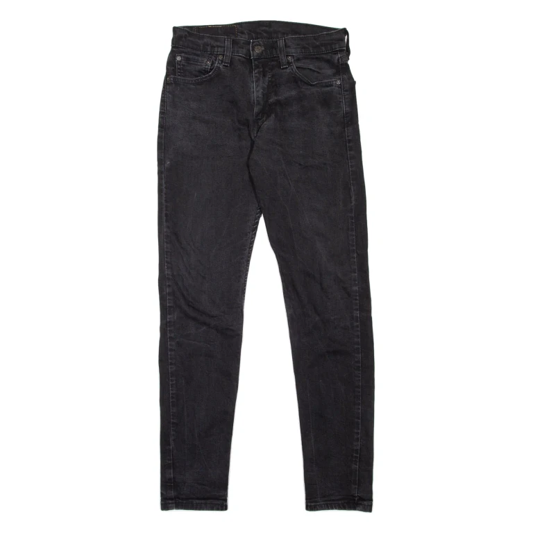 LEVI'S 512 Jeans Lo-Ball Mens Black Slim Tapered W30 L30