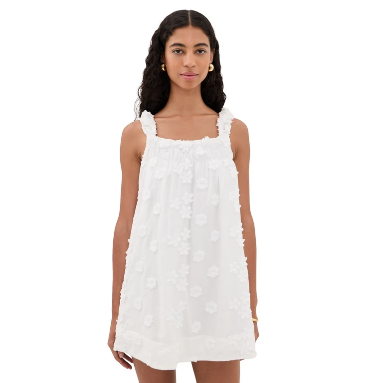 MAUDE CLUB Margaret Mini Dress White M