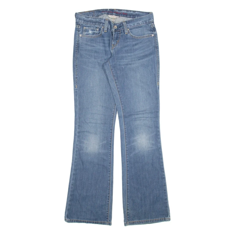 LEVI'S 522 Womens Jeans Blue Slim Bootcut Stone Wash W26 L32