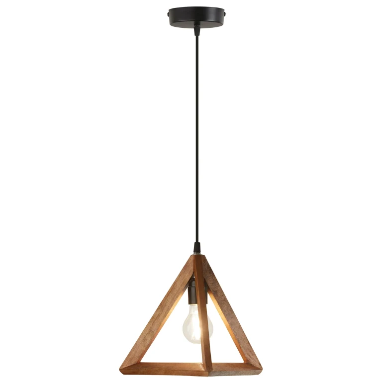 Wooden Triangle Hanging Pendant