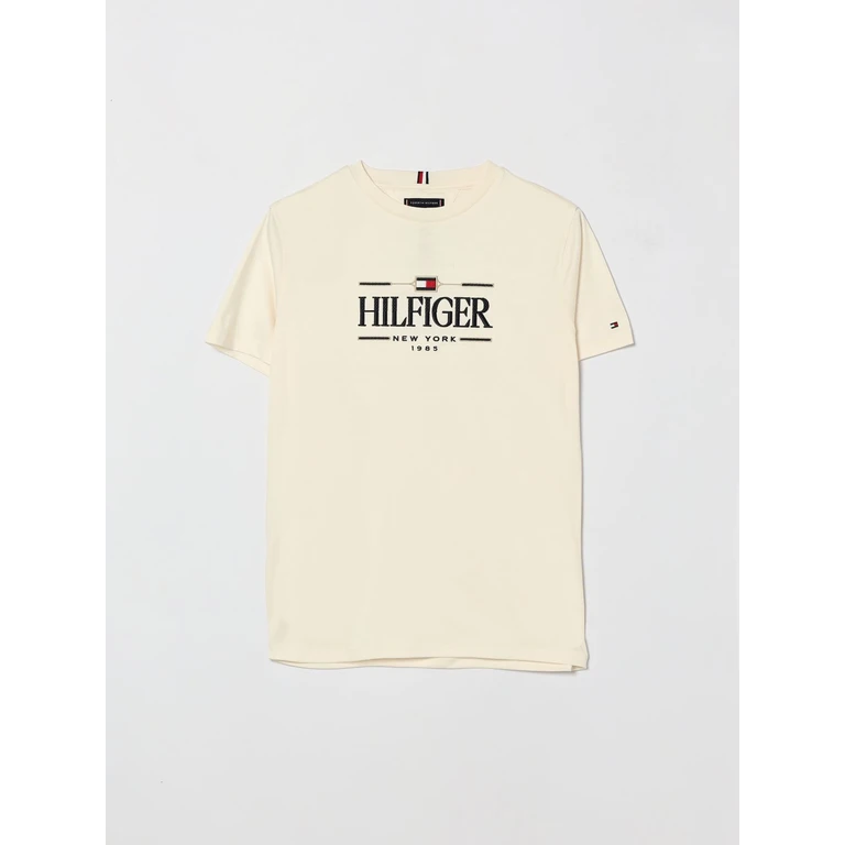 Boy's Cotton Crewneck T-Shirt with Contrasting Logo (KB0KB10360YBH)