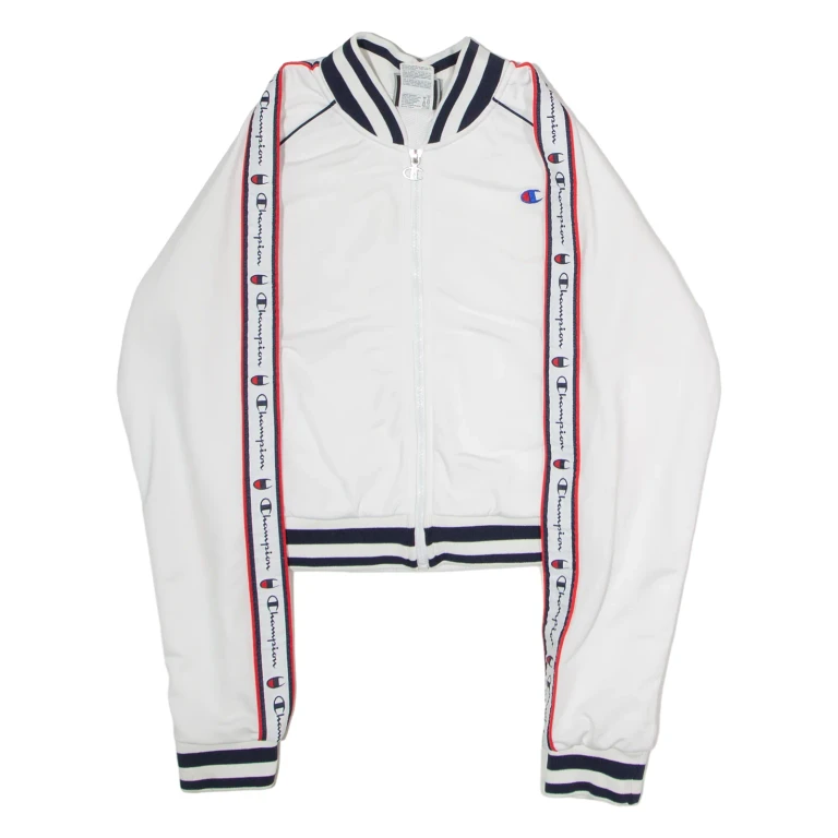 CHAMPION Cropped Womens Track Jacket White S